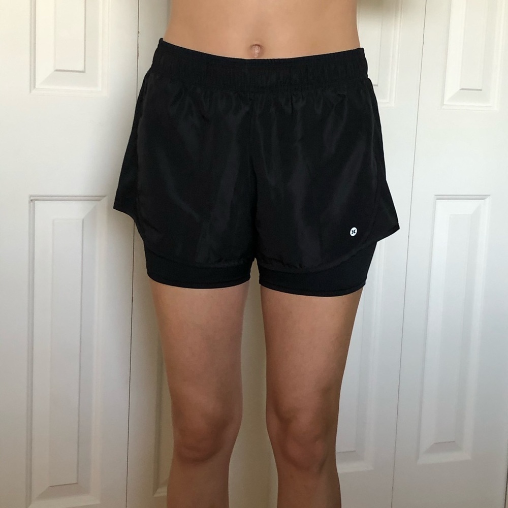 Black workout shorts